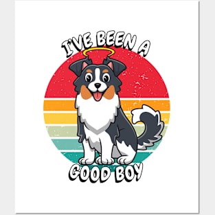 Cute Collie Dog is a Good Boy Posters and Art